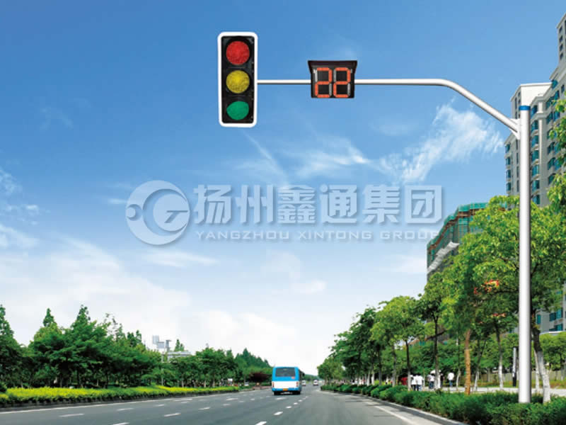 XHDG-010，彎臂信號(hào)燈桿，臨沂信號(hào)燈桿